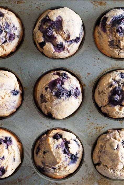 clean-eating-blueberry-oatmeal-muffins-recipe-my image