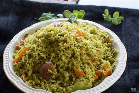 pudina-pulav-recipe-mint-pulao-recipe-mint-rice image