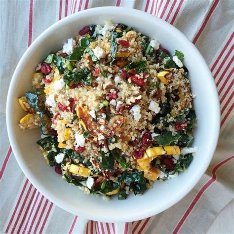 quinoa-salad-with-roasted-squash-dried-cranberries image