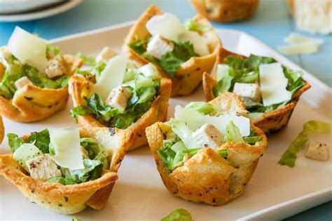 best-chicken-caesar-crouton-cups-recipes-food image