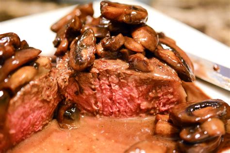 steak-with-mushroom-port-sauce-caveman-keto image