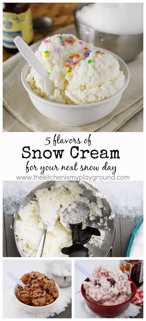 how-to-make-snow-cream-5-different-flavors-of image