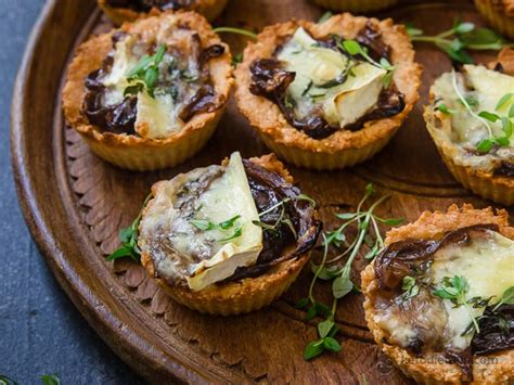 low-carb-brie-and-caramelized-onion-tartlets image