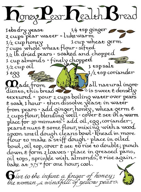 honey-pear-health-bread-selene-river-press image