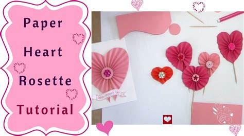 how-to-make-heart-rosettes-tutorial-youtube image