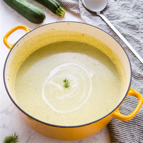 creamy-zucchini-soup-with-dairy-free-option-the-busy image