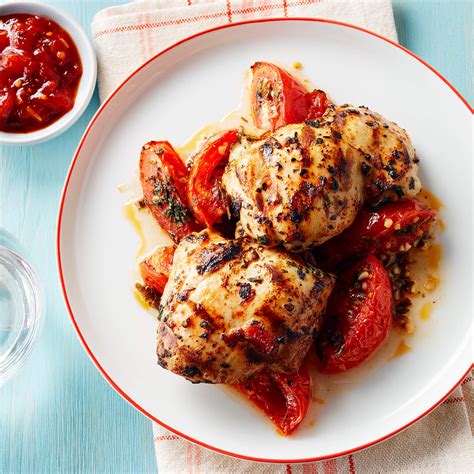 tomato-grilled-chicken-with-oven-roasted-tomato image
