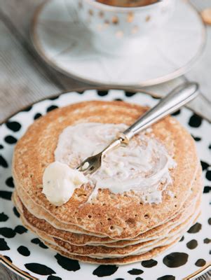 honey-whole-wheat-pancakes-with-honey-lime-butter image