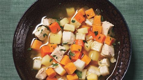 chicken-soup-with-root-vegetables-recipe-bon-apptit image