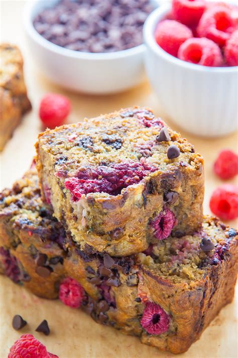 healthy-raspberry-chocolate-chip-banana-bread image