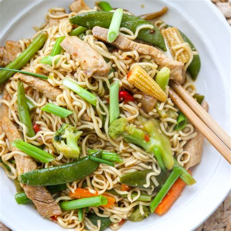 pork-lo-mein-with-ramen-noodles-recipe-the-spruce-eats image
