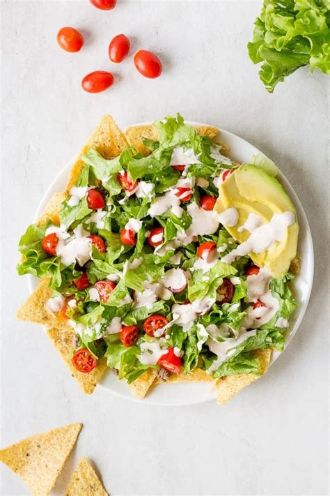 easy-nacho-salad-with-ground-beef-hot-pan-kitchen image