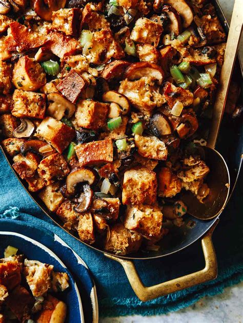 mushroom-and-sage-stuffing-spoon-fork-bacon image