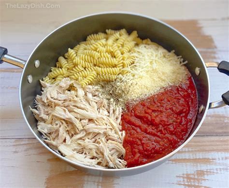 easy-chicken-parmesan-pasta-casserole-the-lazy-dish image