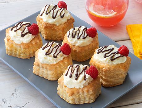 white-chocolate-mousse-pastries-puff-pastry image