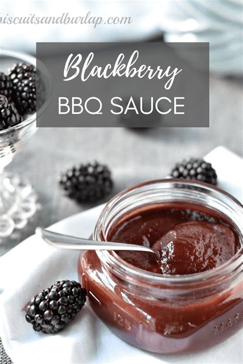 blackberry-bbq-sauce-recipe-biscuits-burlap image