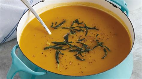 easy-butternut-squash-soup-with-crispy-sage-leaves-today image