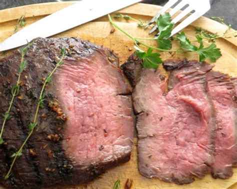 bourbon-marinated-flank-steak-recipe-sidechef image