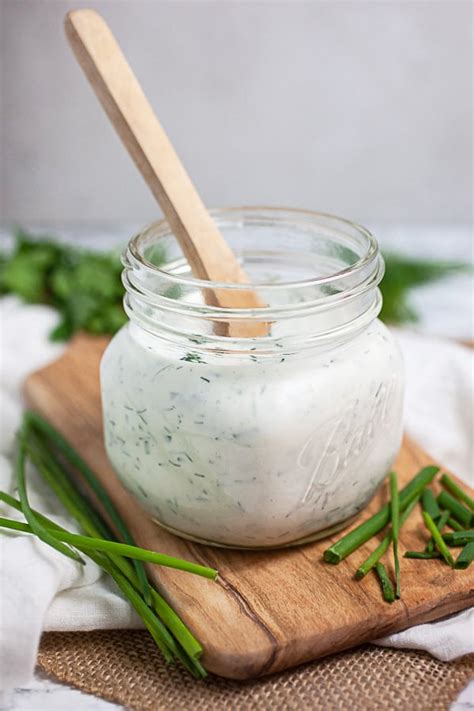 homemade-ranch-dressing-with-fresh-herbs-the-rustic image