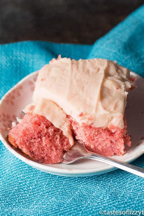 easy-strawberry-cake-recipe-tastes-of-lizzy-t image