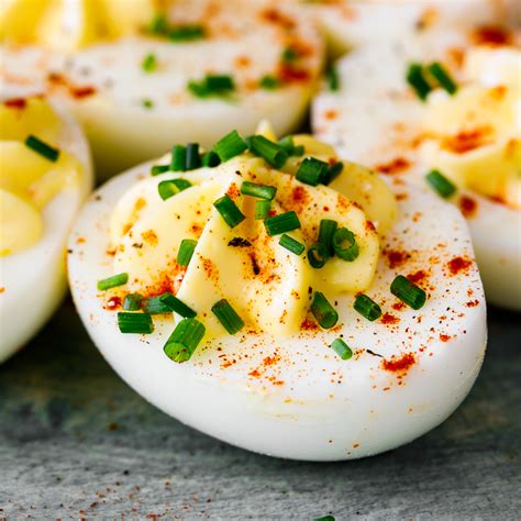 easy-classic-deviled-eggs-simply-delicious image
