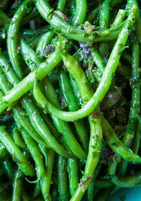 french-green-beans-with-butter-and-herbs-simply image