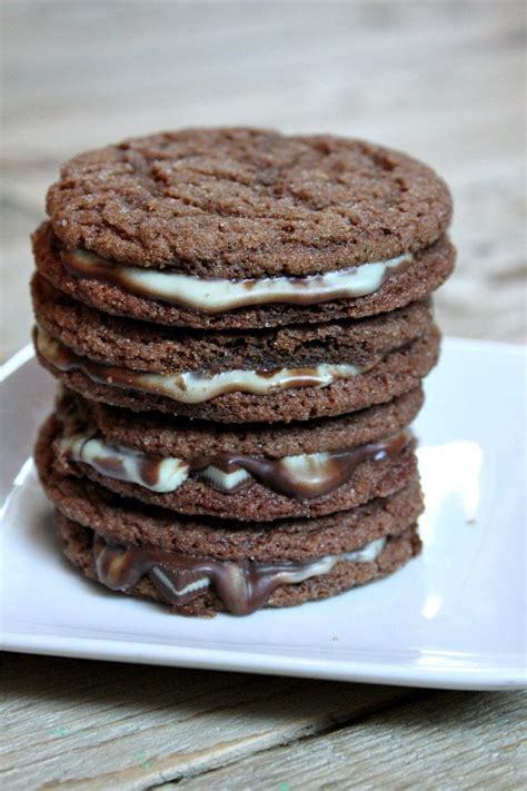 chocolate-mint-filled-cookies-recipe-girl image