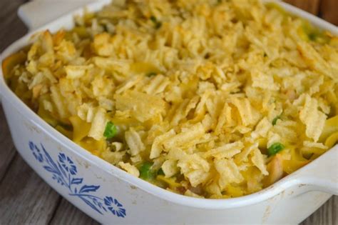 moms-tuna-casserole-with-crumbled-potato-chips image