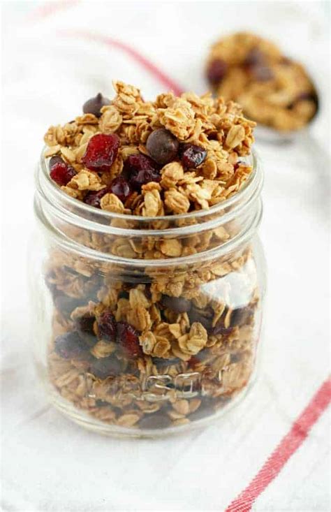 chocolate-chip-cranberry-granola-the-pretty-bee image
