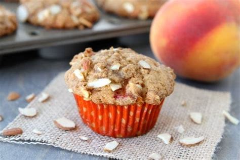 peach-almond-muffins-peach-muffin-recipe-two-peas image