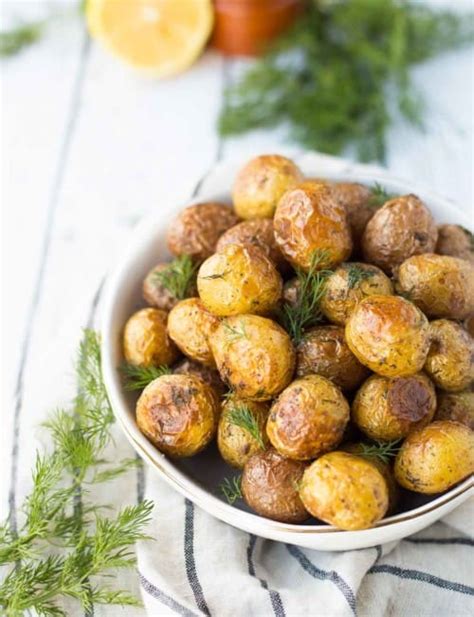 dill-roasted-potatoes-with-lemon-rachel-cooks image