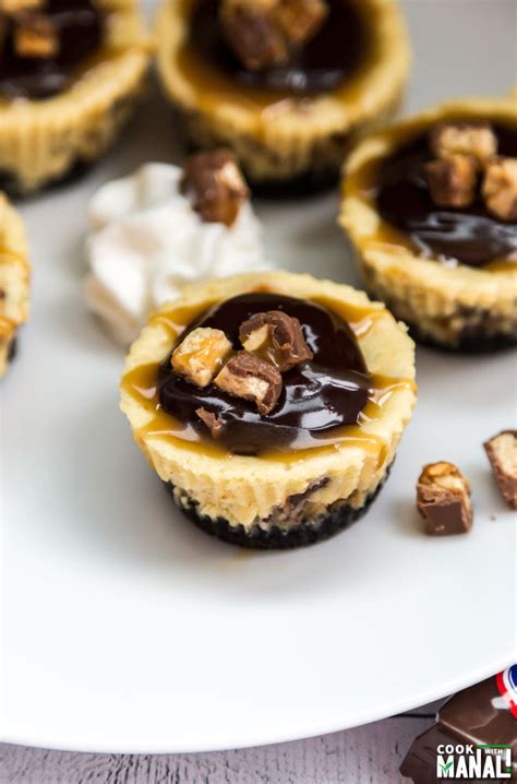 mini-snickers-cheesecakes-cook-with-manali image