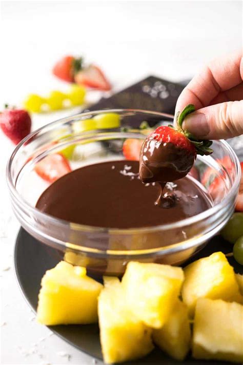 dark-chocolate-fondue-recipe-for-2-or-a-crowd image
