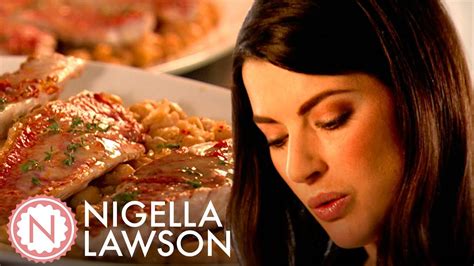 nigella-lawsons-red-mullet-with-chickpeas-chilli image