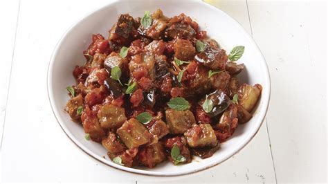eggplant-in-tomato-sauce-recipe-finecooking image