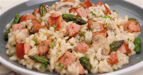asparagus-and-sausage-risotto-recipe-yummly image