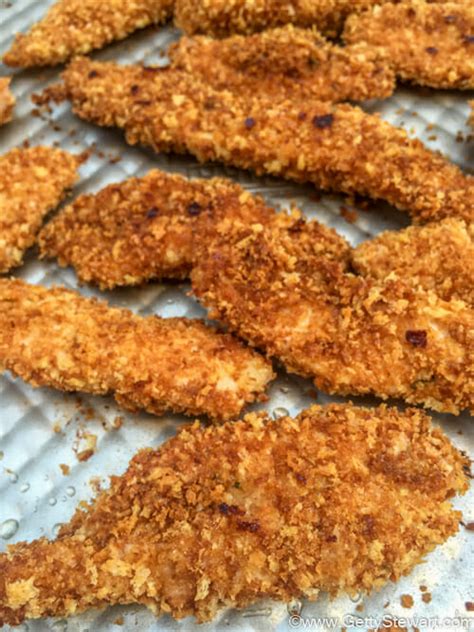 how-to-make-the-crispiest-baked-chicken-fingers-ever image