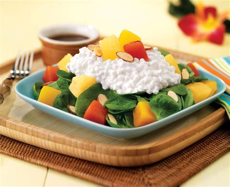 easy-tropical-fruit-spinach-salad-recipe-with-cottage image