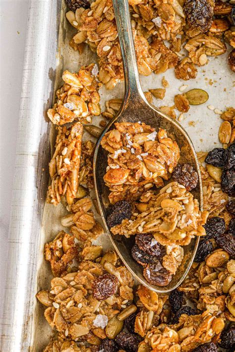 sweet-and-salty-three-seed-granola-recipe-simply image