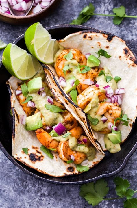 shrimp-tacos-with-avocado-salsa-verde-recipe-runner image