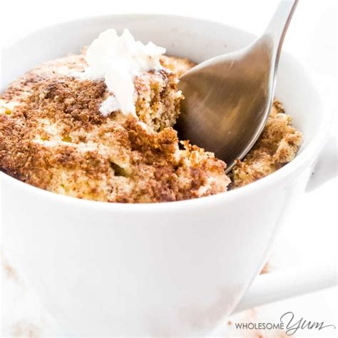 low-carb-cinnamon-flax-seed-muffin-in-a-mug image