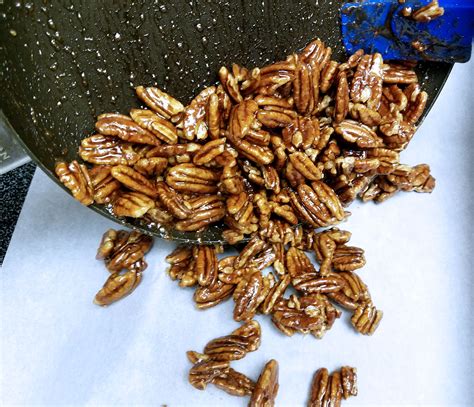 sweet-and-spicy-candied-pecans-recipe-the-spruce image