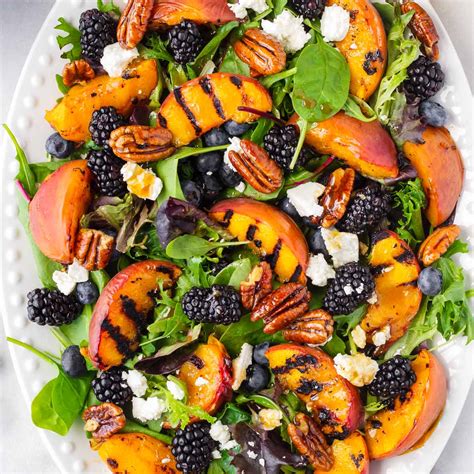 grilled-peach-salad-with-berries-cooking-for-my-soul image