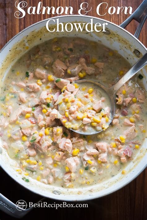 salmon-corn-chowder-recipe-easy-one-pot-soup image