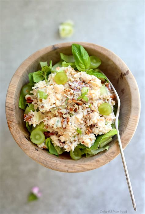 pecan-chicken-salad-delightful-mom-food image