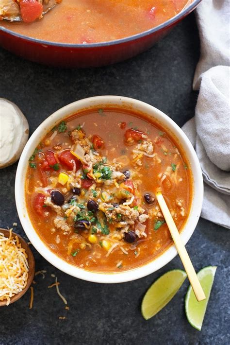 taco-soup-quick-easy-soup-recipe-fit-foodie-finds image
