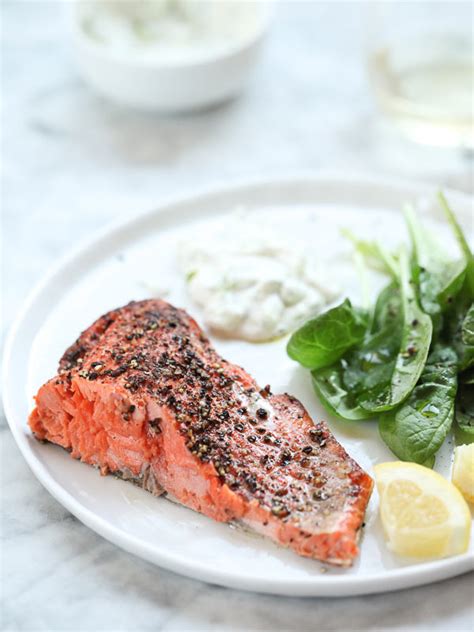 grilled-salmon-fillet-with-cucumber-dill-sauce image