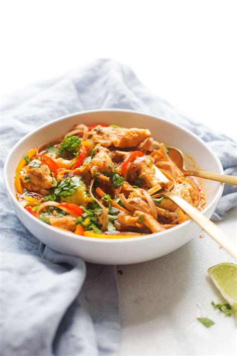minute-chicken-panang-curry-noodle-bowls-little-spice image