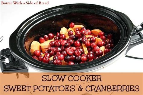 slow-cooker-sweet-potatoes-cranberries image