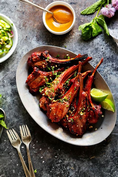 grilled-lamb-chops-with-peanut-sauce-platings image